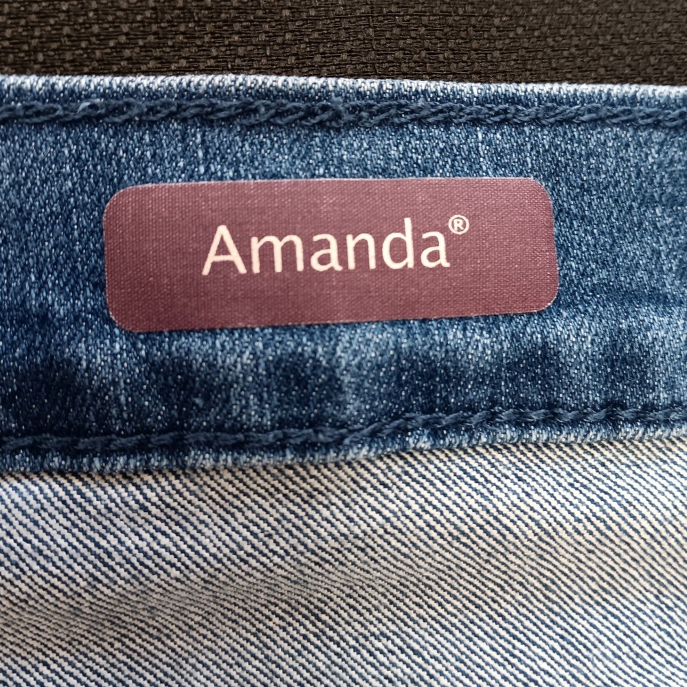 Gloria Vanderbilt Amanda Classic Tapered Jeans Womens 20W Short Medium Wash Blue - Picture 14 of 15